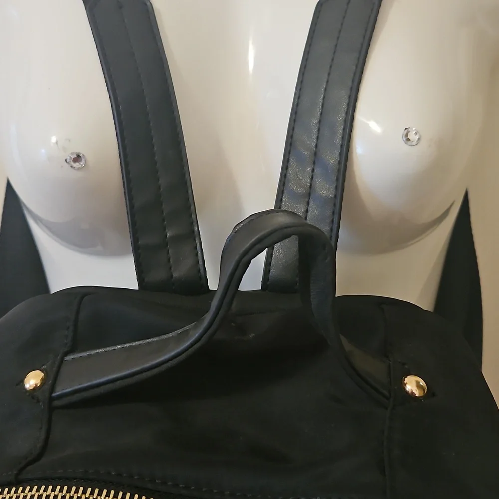 Back Pack Teachers Black With Lots If Sections Gold Hardware Good Size Like New